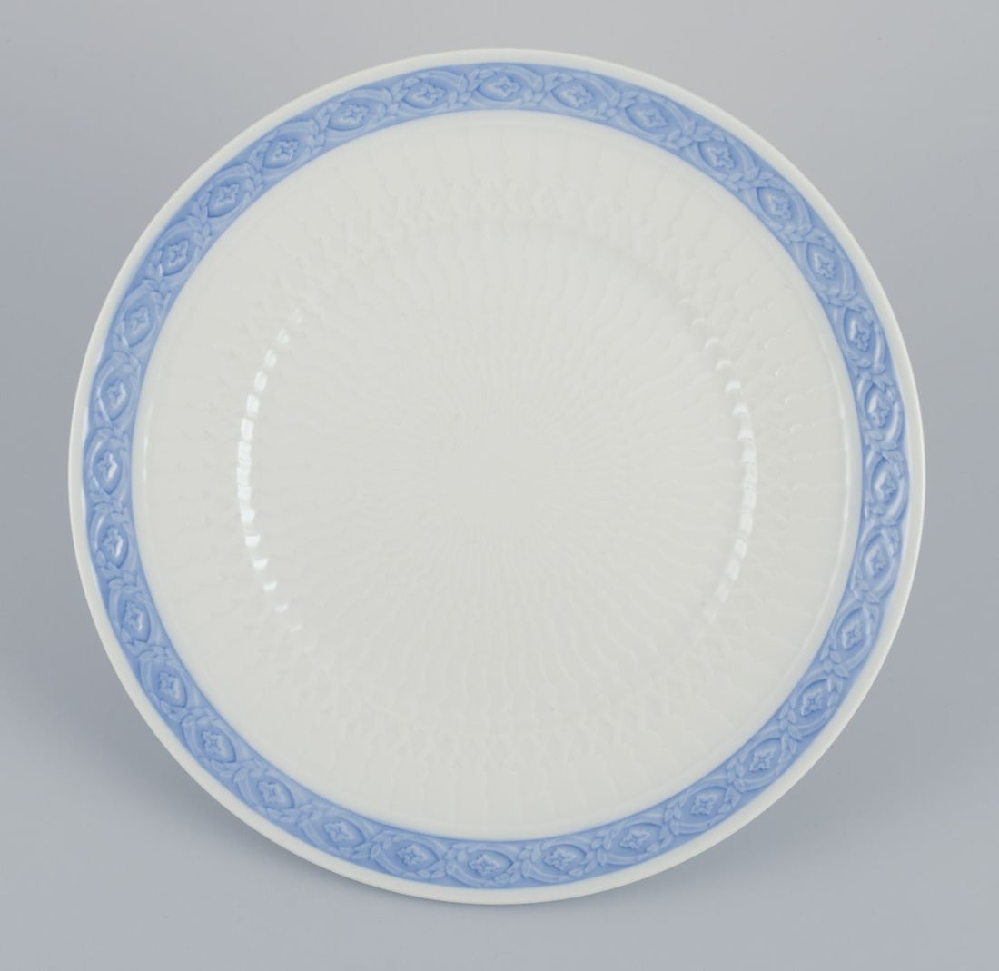 Royal Copenhagen Blue Fan, four dinner plates in porcelain. 1960s/1970s. - 2