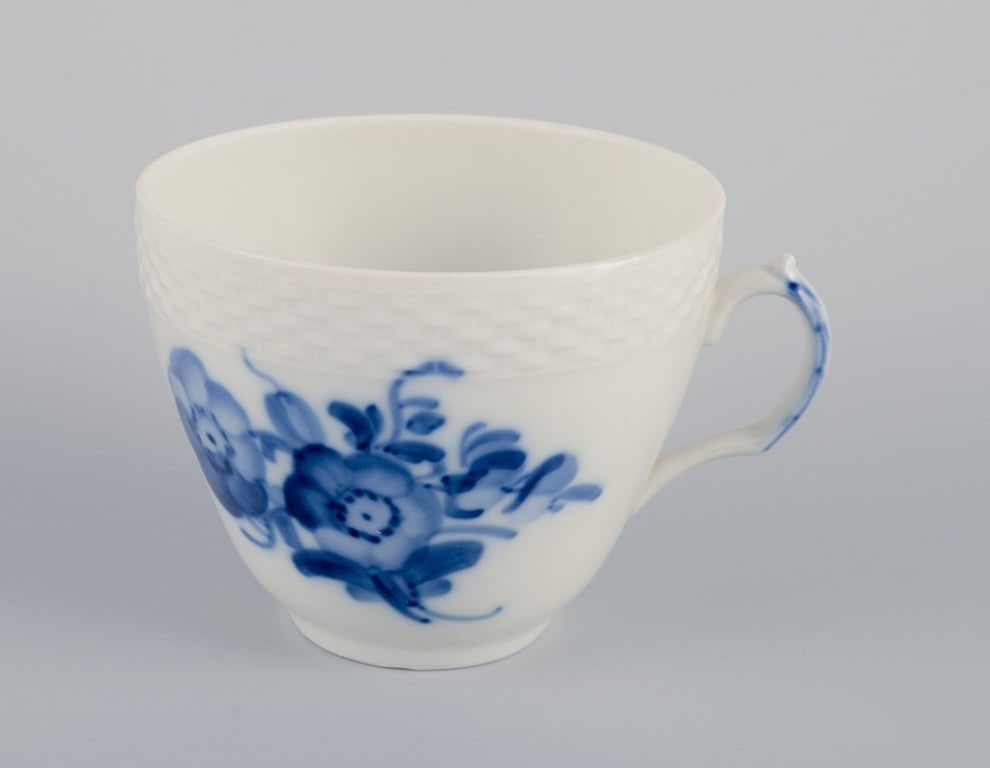 Royal Copenhagen, Blue Flower Braided. Four coffee cups with saucers in porcelain. - 3