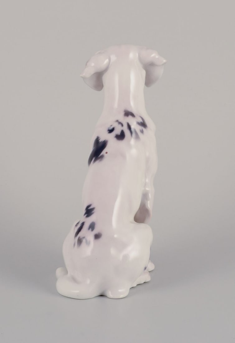 Bing & Grondahll. Porcelain figurine of English Setter. Rare figurine. Approx. 1920s. - 4