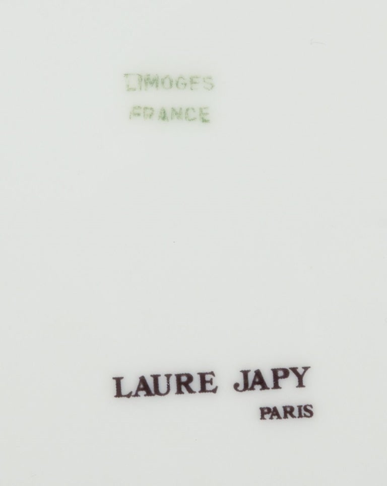 Laure Japy, Paris / Limoges, France. Four porcelain plates. 1970s/80s. - 5