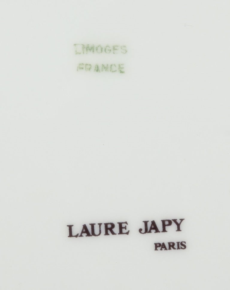 Laure Japy, Paris / Limoges, France. Three porcelain plates. 1970s/80s. - 5