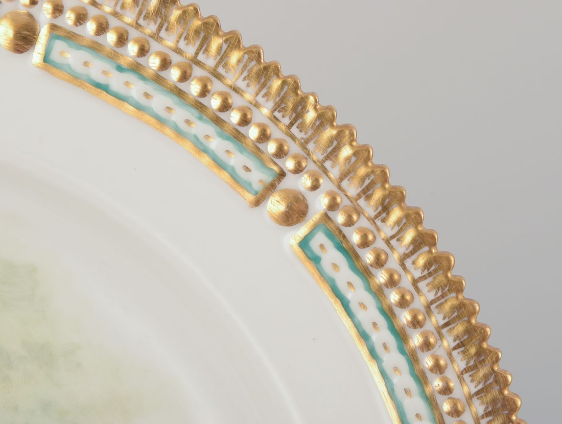 Royal Copenhagen Fauna Danica, dinner plate with motif of a roe deer. Dated 1926. - 5