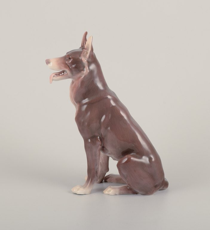 Bing & Grondahll porcelain figurine of a standing German Shepherd. - 2