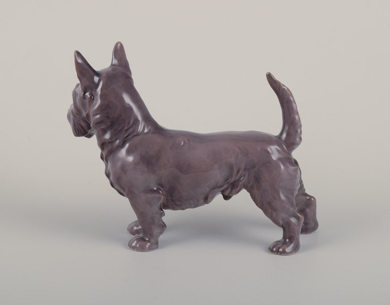 Bing & Grondahll, porcelain figurine of a Scottish Terrier. - 5