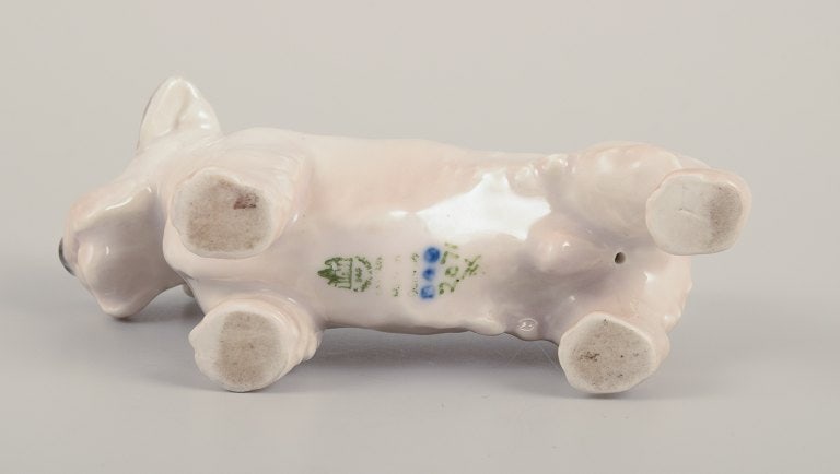 Bing & Grondahll, small porcelain figurine of a Sealyham Terrier. - 5