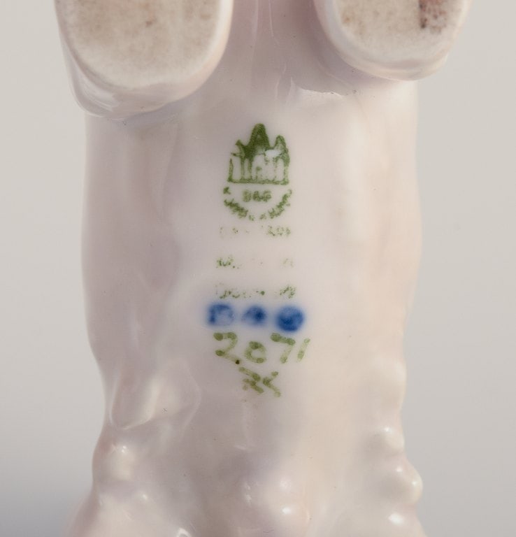 Bing & Grondahll, small porcelain figurine of a Sealyham Terrier. - 6