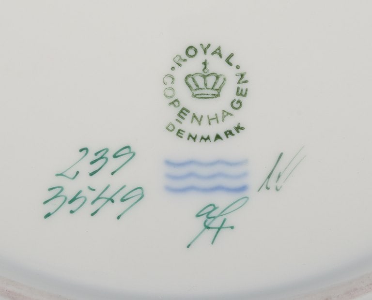 Royal Copenhagen Fauna Danica. Porcelain plate. Hand-painted with a motif of a badger. - 8