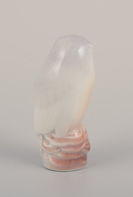 Royal Copenhagen, porcelain figurine of an owl. - 4