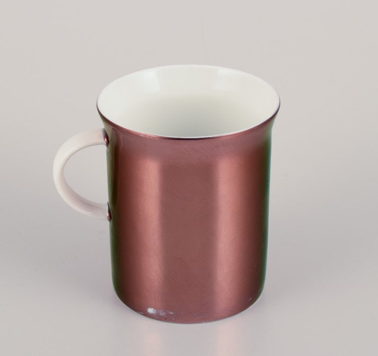 Bjorn Wiinblad (1918-2006) for Rosenthal, Germany. A set of six "Berlin Hilton" porcelain demitasse - 5