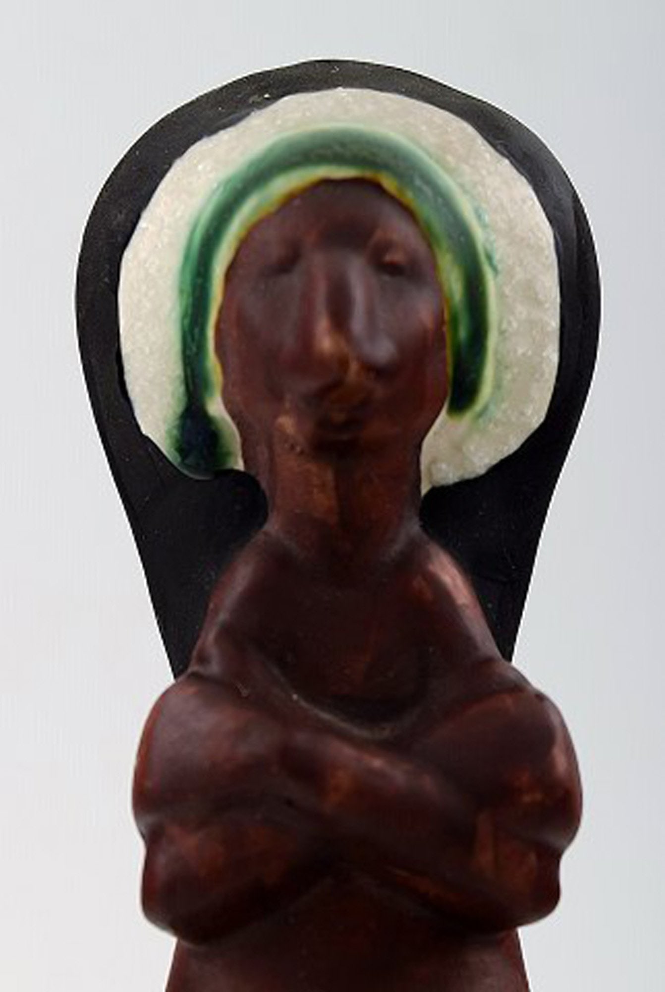 Rolf Palm, Hoganas, indian, unique ceramics figure. Swedish design. 1950s. - 2