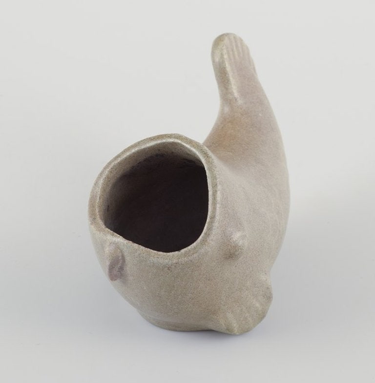 Arne Bang, Danish sculptor and ceramicist. Ceramic fish sculpture. Mid-20th century. - 3