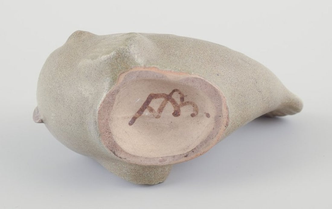 Arne Bang, Danish sculptor and ceramicist. Ceramic fish sculpture. Mid-20th century. - 7