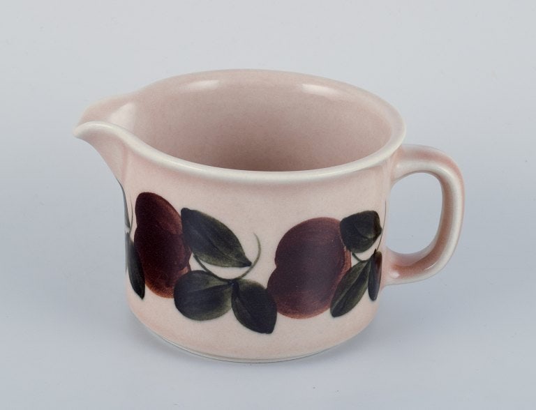 Arabia, Finland, Retro "Raija" sugar bowl and creamer. - 6