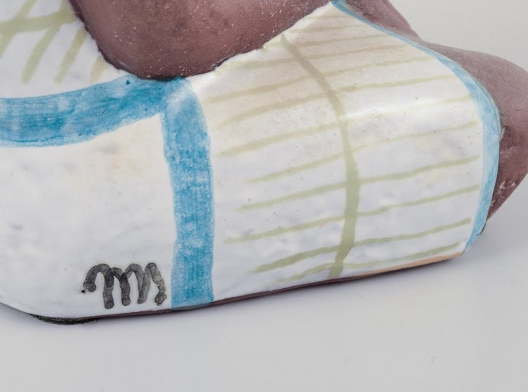 Mari Simmulson, for Upsala-Ekeby, Sweden. Rare ceramic figurine of a half-naked Tahitian woman. - 6