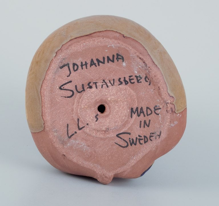 Lisa Larson for Gustavsberg. Rare "Johanna" figurine in glazed ceramics. - 7