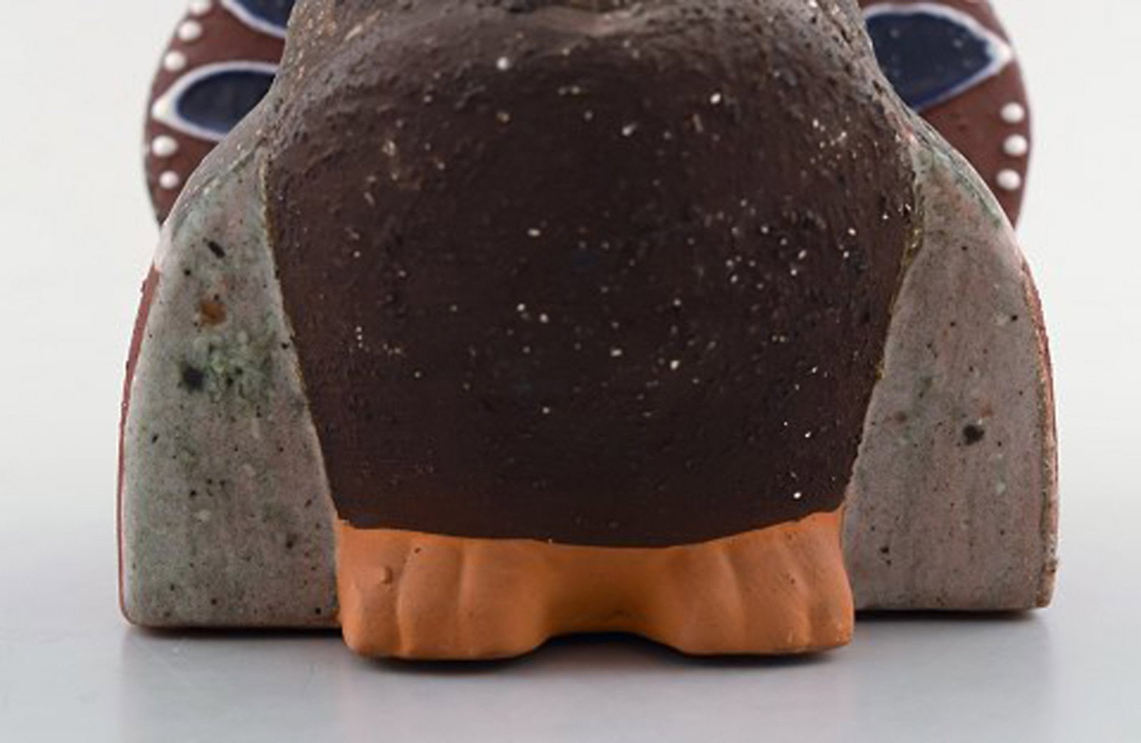 Thomas Nittsjo unique ceramic figure in the form of a bird. Swedish design, 1960's. - 5