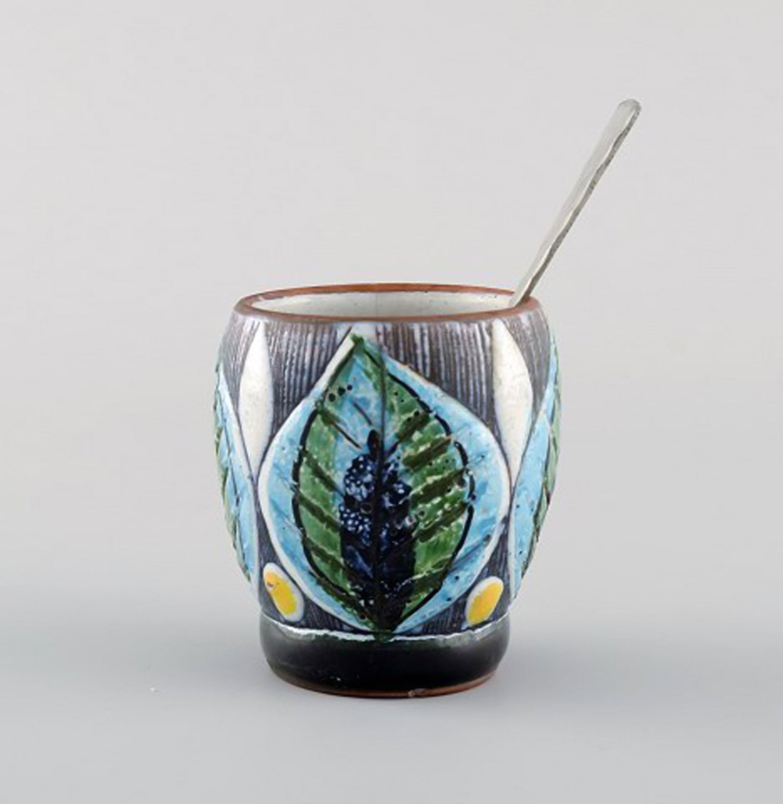 Tilgmans, Sweden. A collection of glazed ceramics decorated with girls and floral motifs. 1960s. - 7