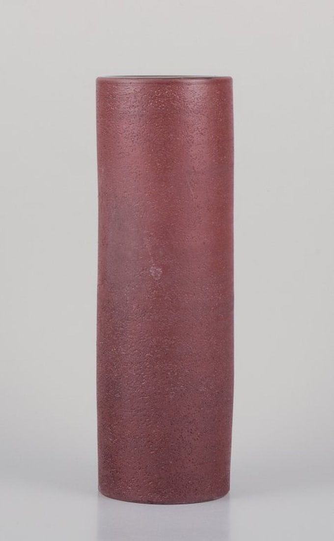 Inger Persson for Rorstrand Atelje, Sweden. Large unique ceramic vase. Cylinder-shaped. Decorated - 4