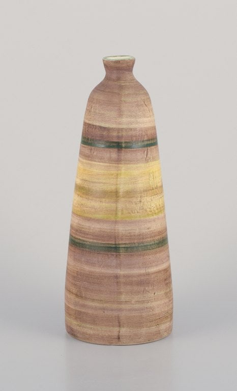 Atelier Le Belier, Vallauris, France. Unique ceramic vase in polychrome glaze. - 2