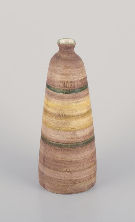 Atelier Le Belier, Vallauris, France. Unique ceramic vase in polychrome glaze. - 4
