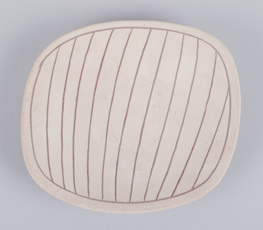 Gunnar Nylund for Nymolle, Denmark. Three unique bowls in terracotta. Mid-20th century. - 6