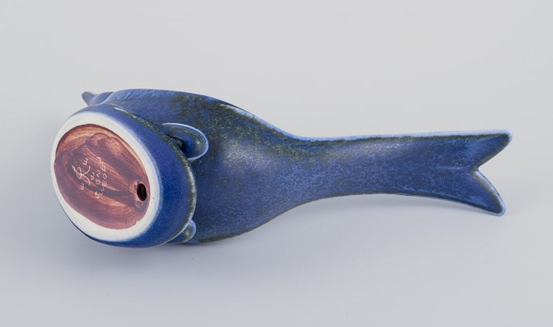 Gunnar Nylund for Rorstrand, Sweden. Ceramic figurine in the shape of a bird. Mid-20th century. - 5