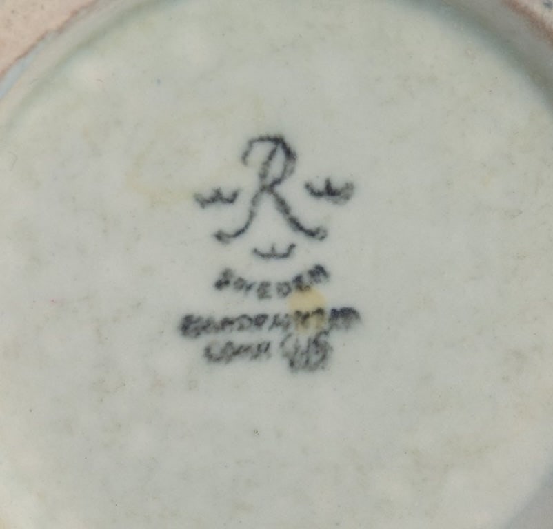 Carl Harry Stalhane for Rorstrand, Sweden. "Folkvisan" ceramic vase with motif of a young farming - 8