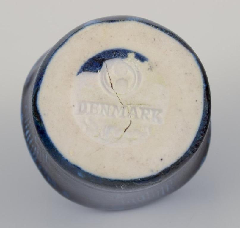 Edith Sonne Bruun for Saxbo, Denmark. A pair of ceramic candle holders. Approx. 1940s/50s. - 6