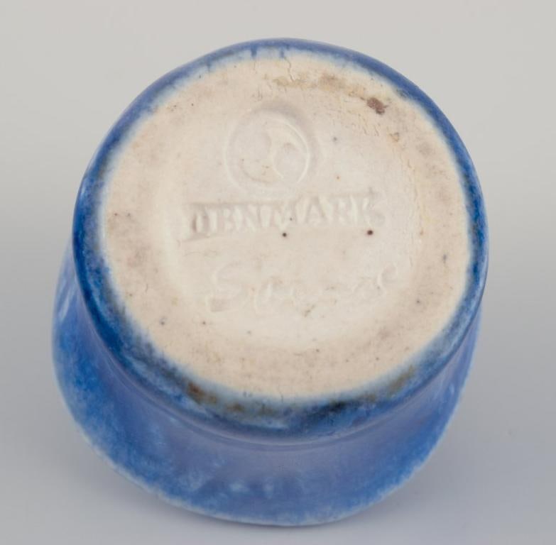 Edith Sonne Bruun for Saxbo, Denmark. A pair of ceramic candle holders. Approx. 1940s/50s. - 7
