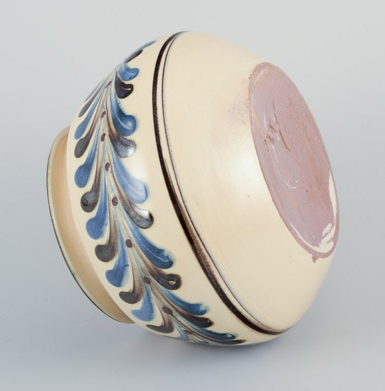 Kahler, Denmark. Ceramic vase. Cow horn technique. Circa 1930s. - 5