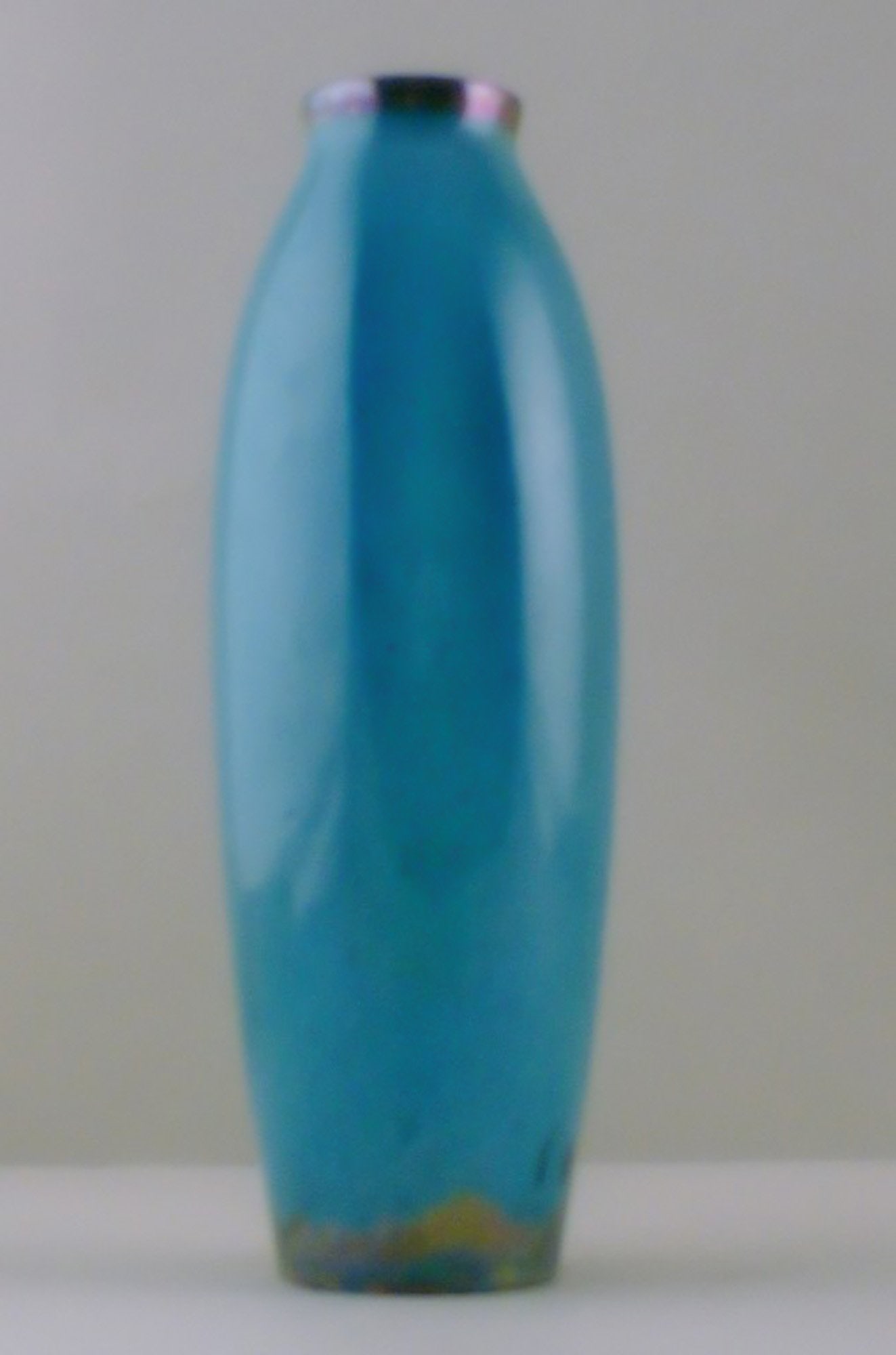 Rambervillers, French ceramic vase. Beautiful glaze! (1 of 8)