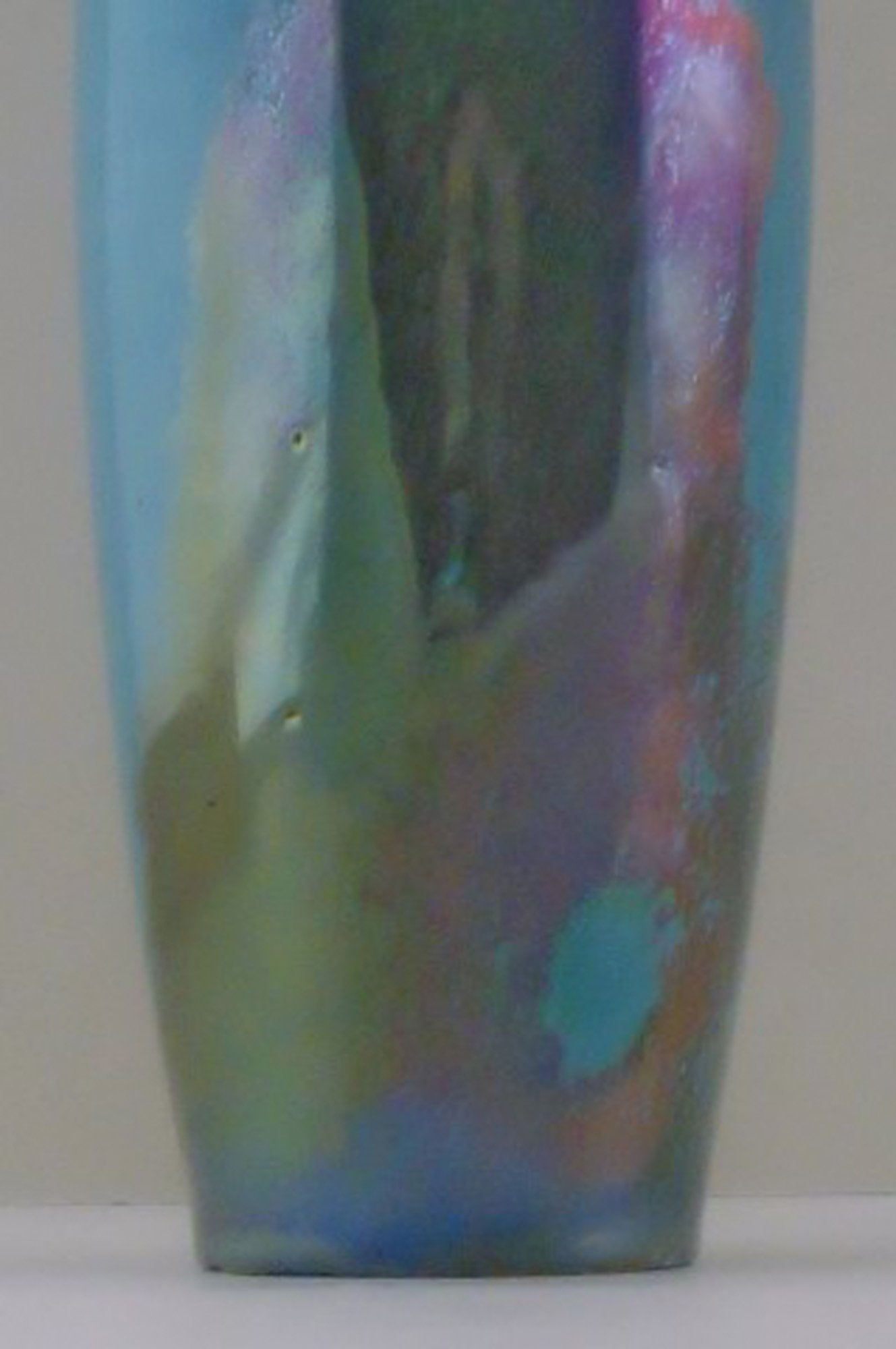 Rambervillers, French ceramic vase. Beautiful glaze! - 6