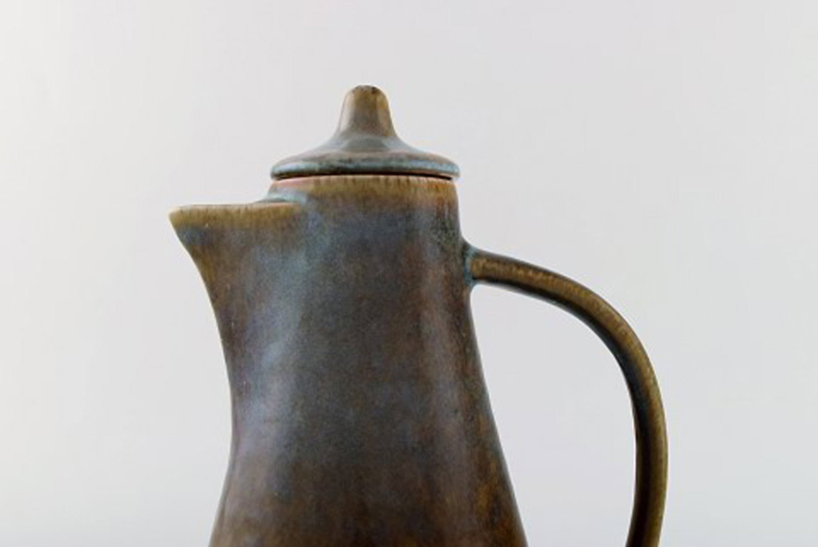 Carl Harry Stalhane for Rorstrand. Jug with lid in glazed stoneware. - 4