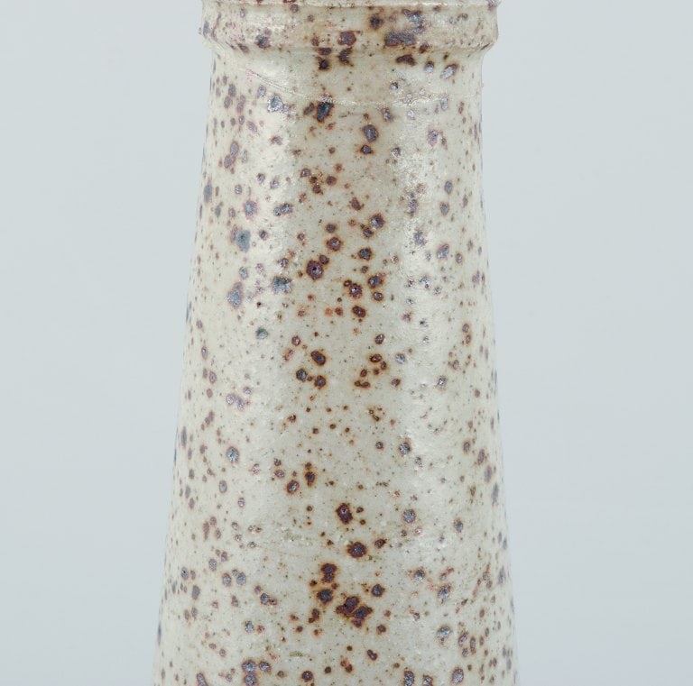 Nils Kahler for Kahler, ceramic table lamp. Glaze in earthy tones. - 6