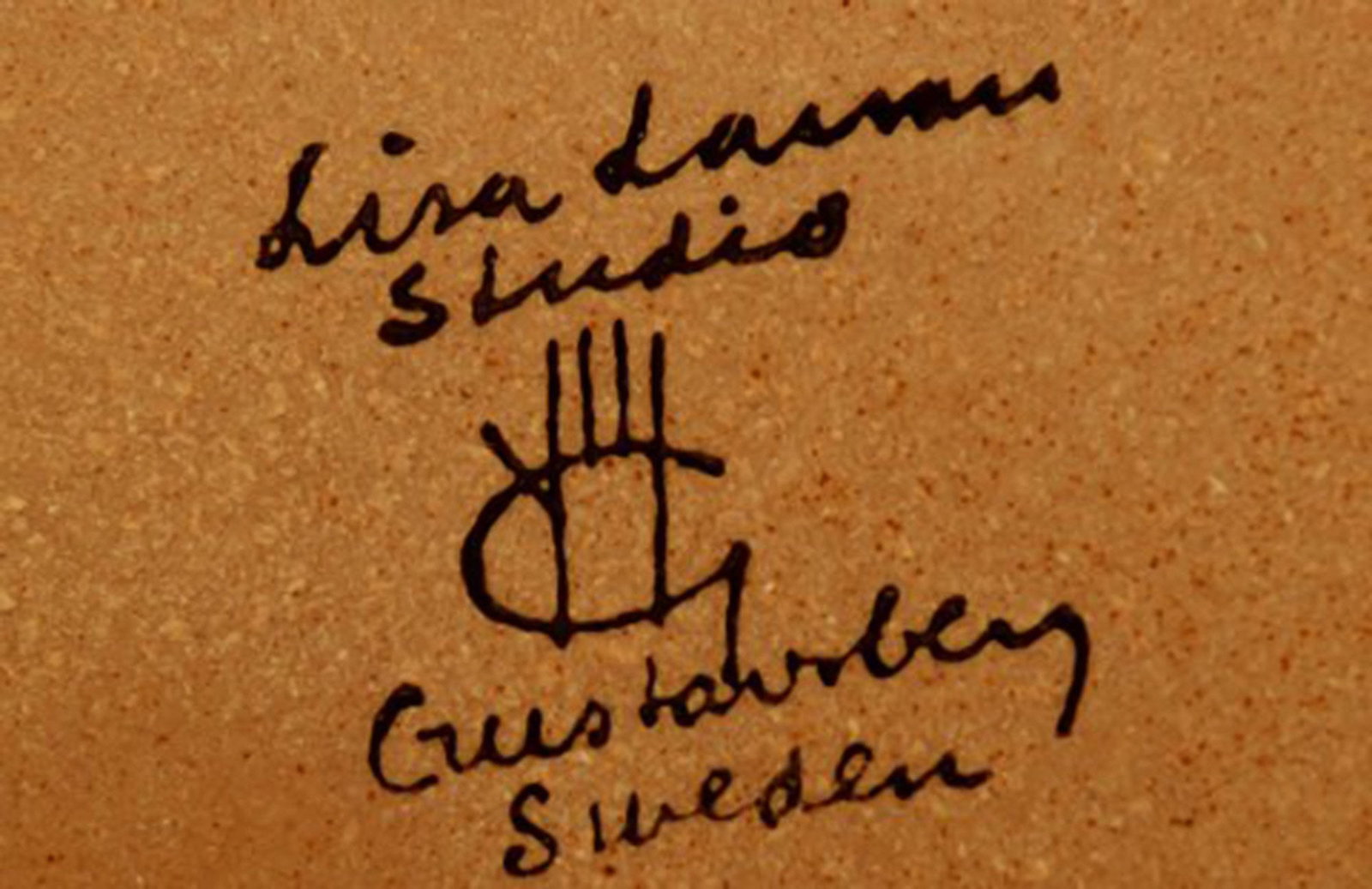 RARE FiGURE, Lisa Larson, "Siblings", glazed pottery, tagged Lisa L K-studio Gustavsberg, Sweden. - 7
