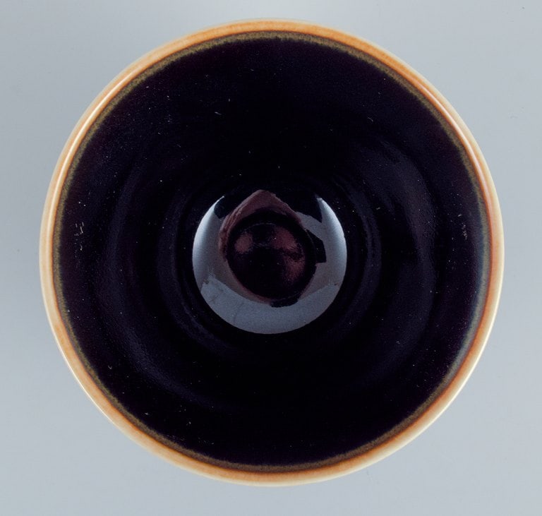 Rorstrand, small ceramic bowl in shades of blue and brown. - 4