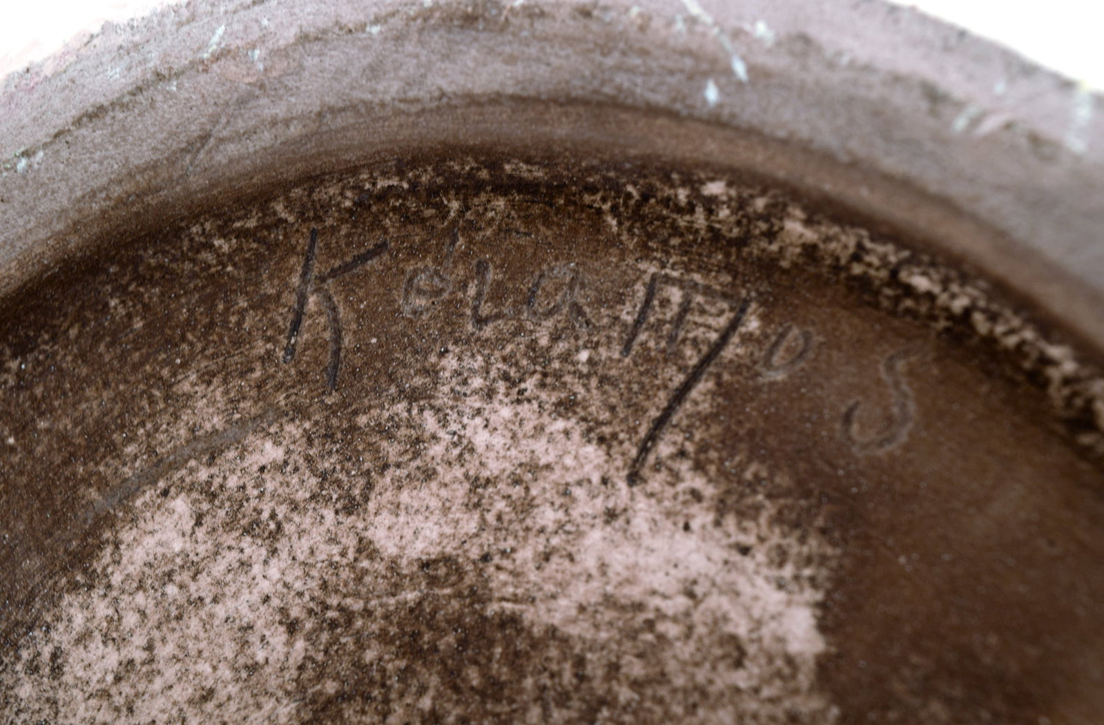 Keramos Sèvres, France. Large bowl in glazed stoneware. Beautiful turquoise glaze. Clean design, - 6