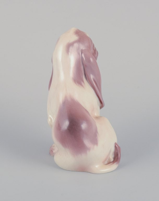Dahl Jensen porcelain figurine of a sitting Basset Hound. - 5