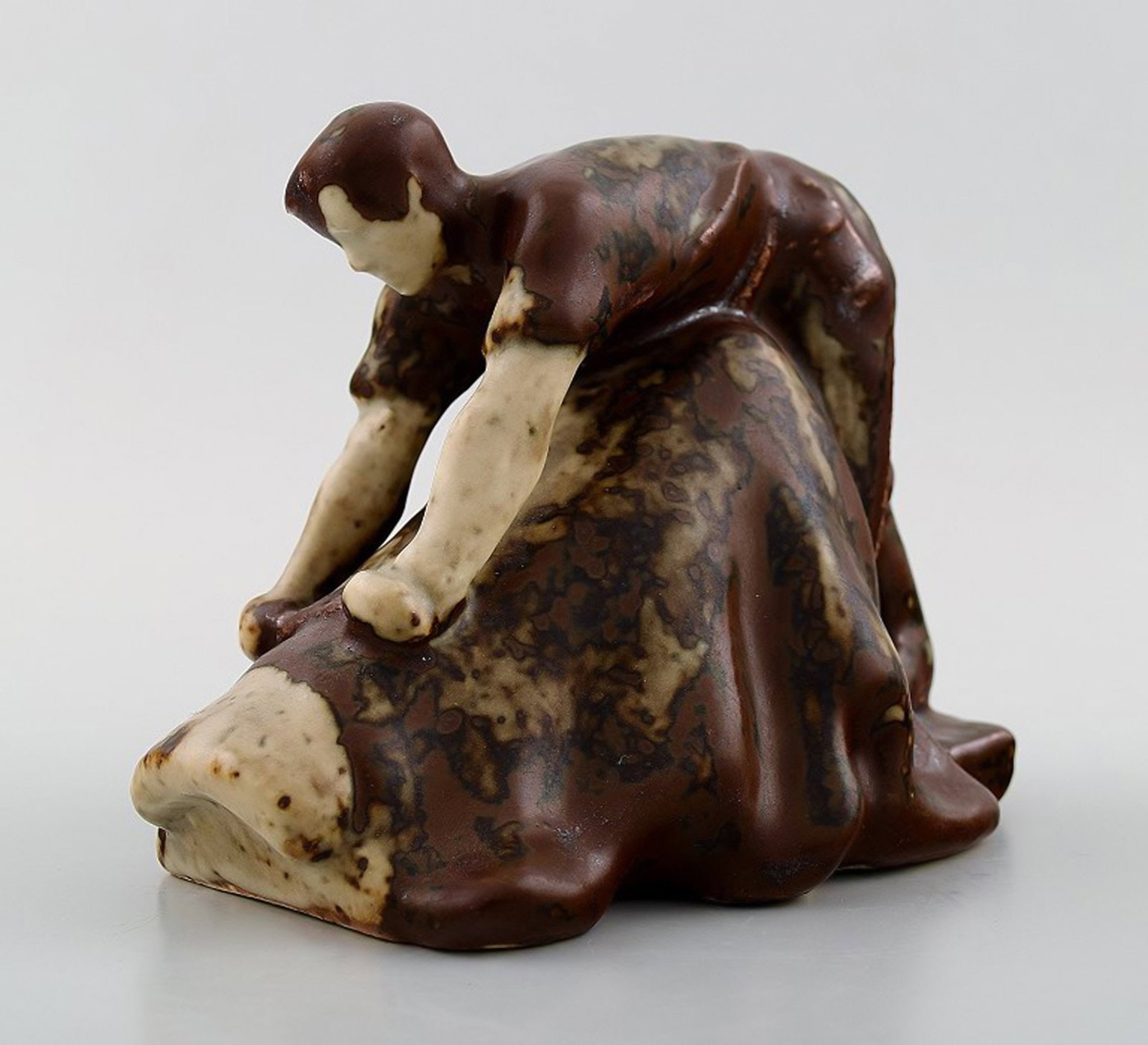 Saxbo. 'Tanner', Figure stoneware, created by Hugo Liisberg (1896-1958) (1 of 5)