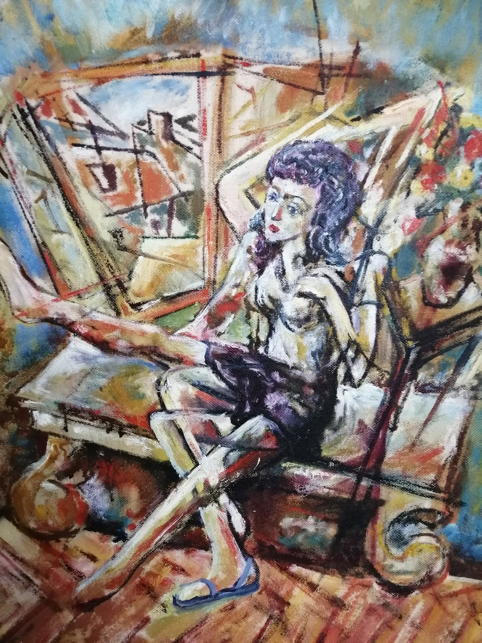 Oil painting Waiting Vadim Os'onov - 2