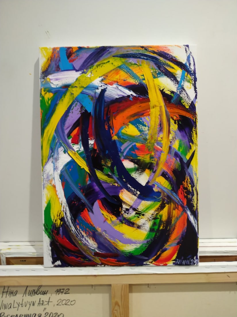Abstract Oil painting Universe Nina L - 10