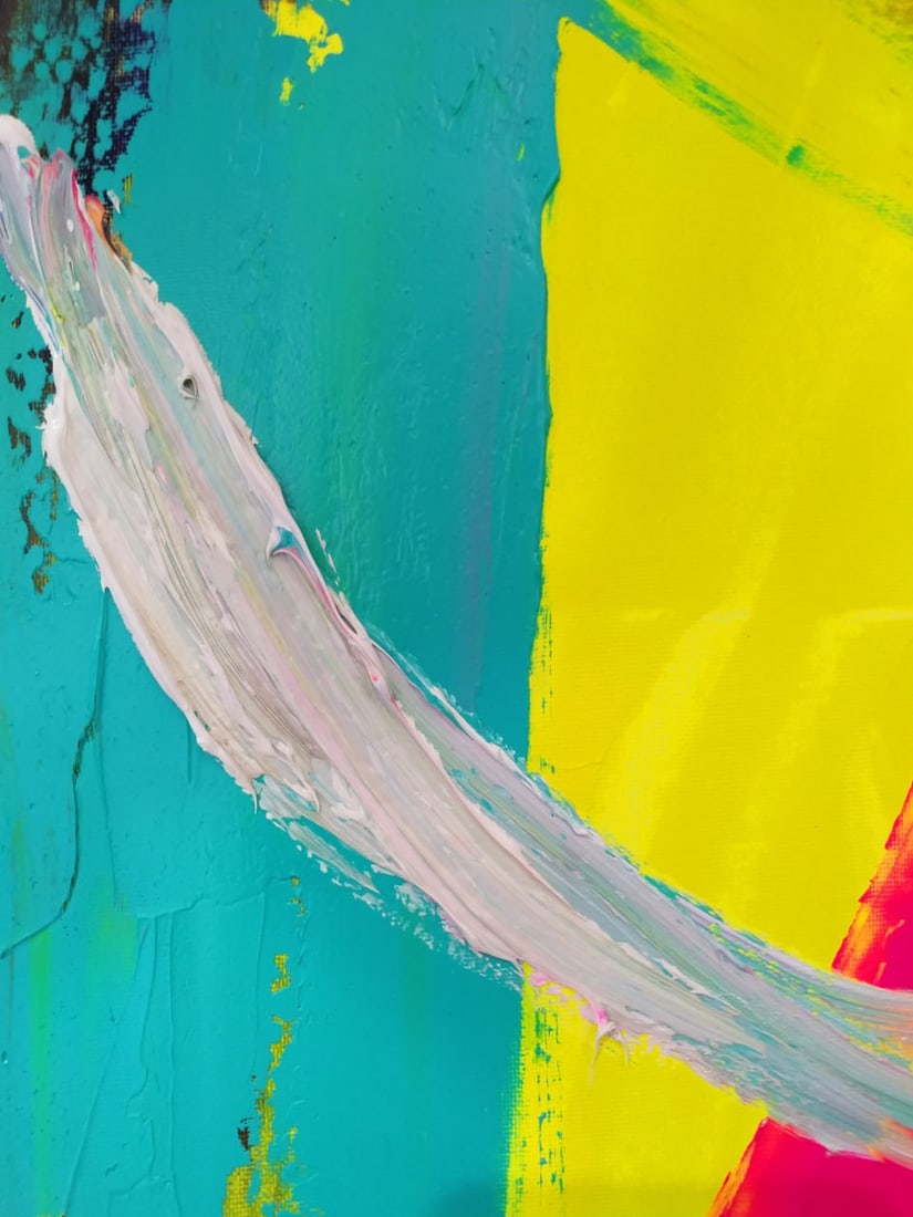 Abstract Oil painting Surf Nina L - 4