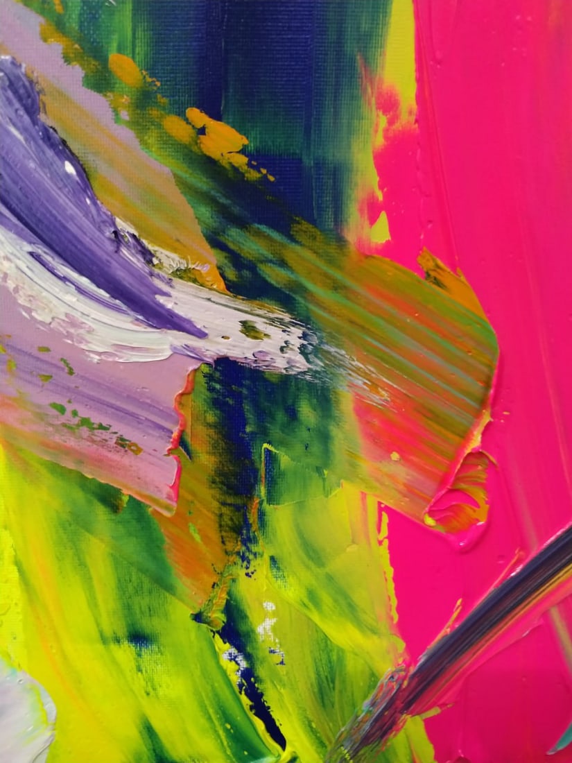 Abstract Oil painting Surf Nina L - 5