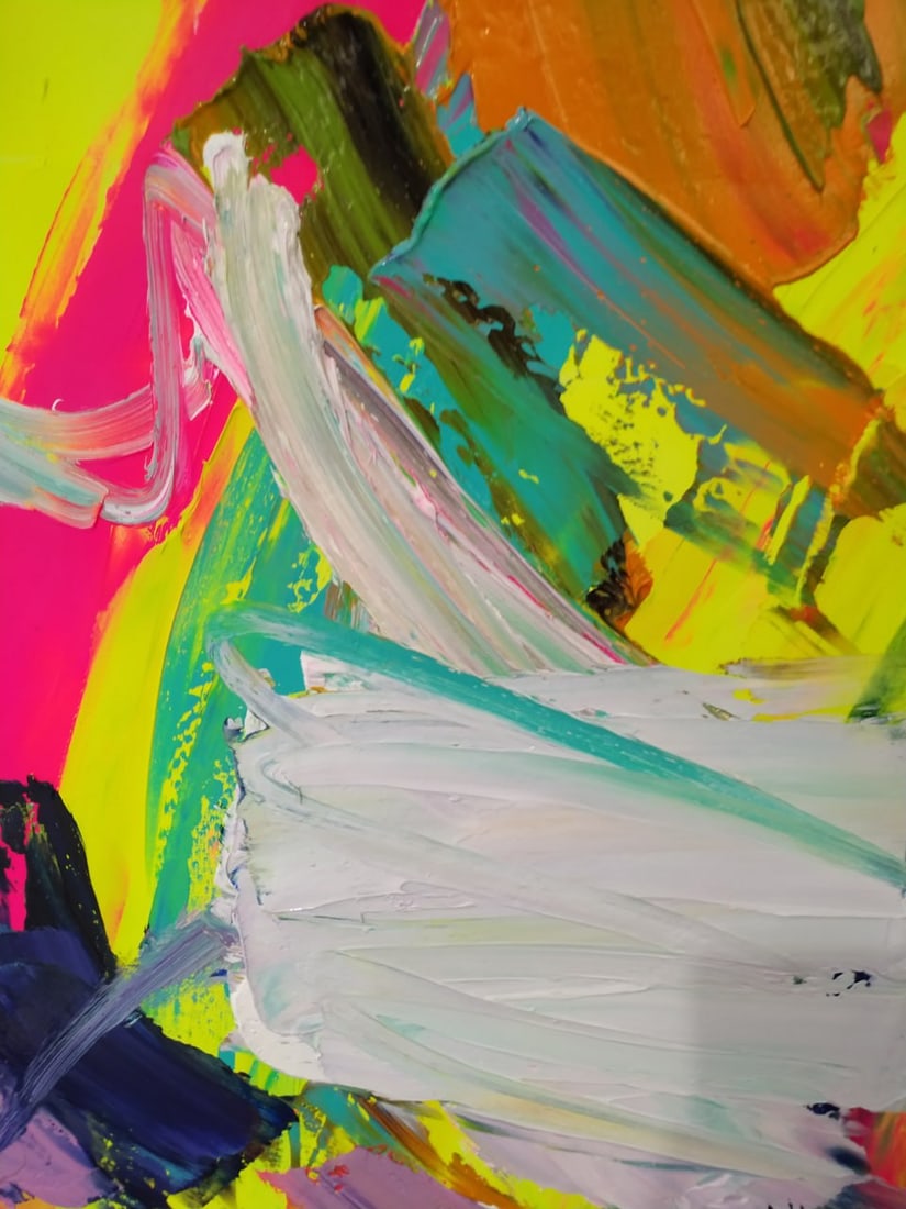 Abstract Oil painting Surf Nina L - 8