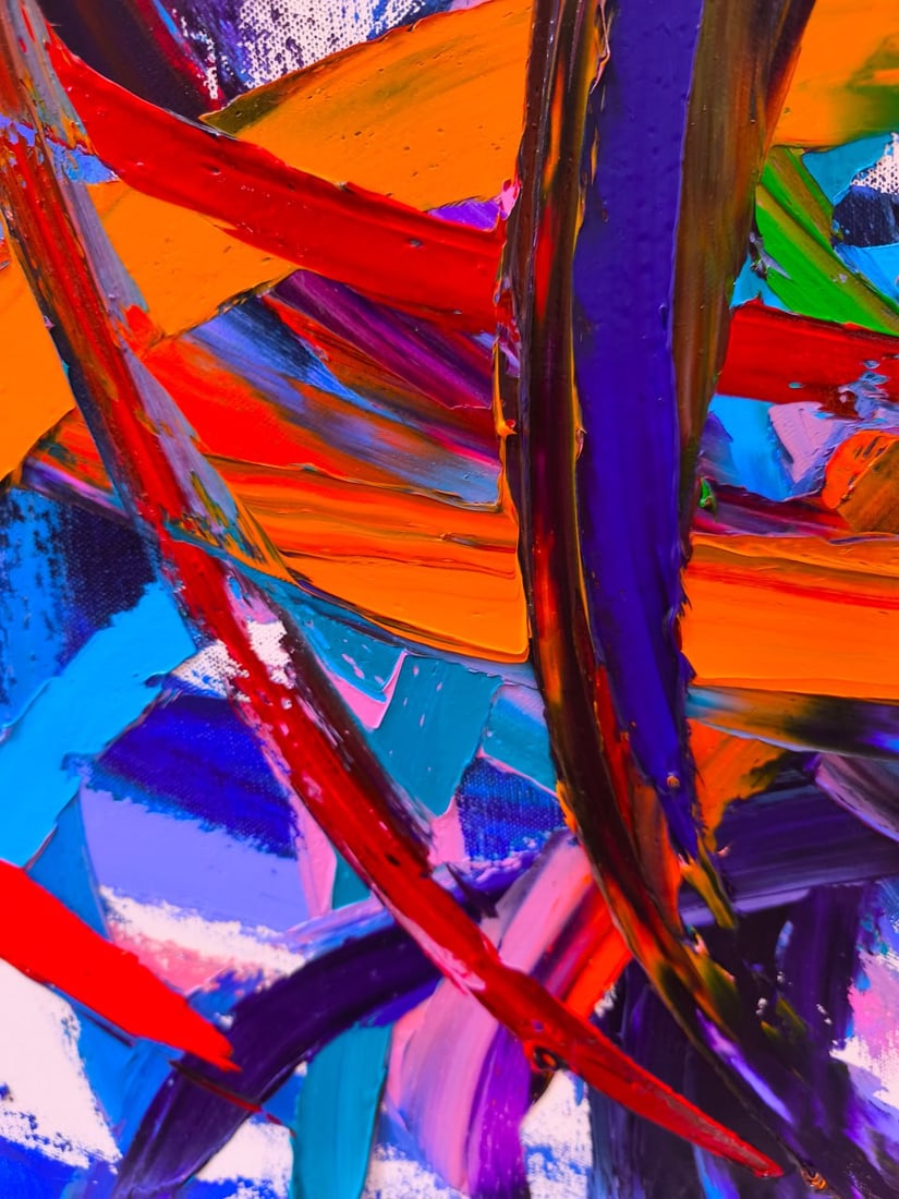 Abstract Oil painting Universe Nina L - 3