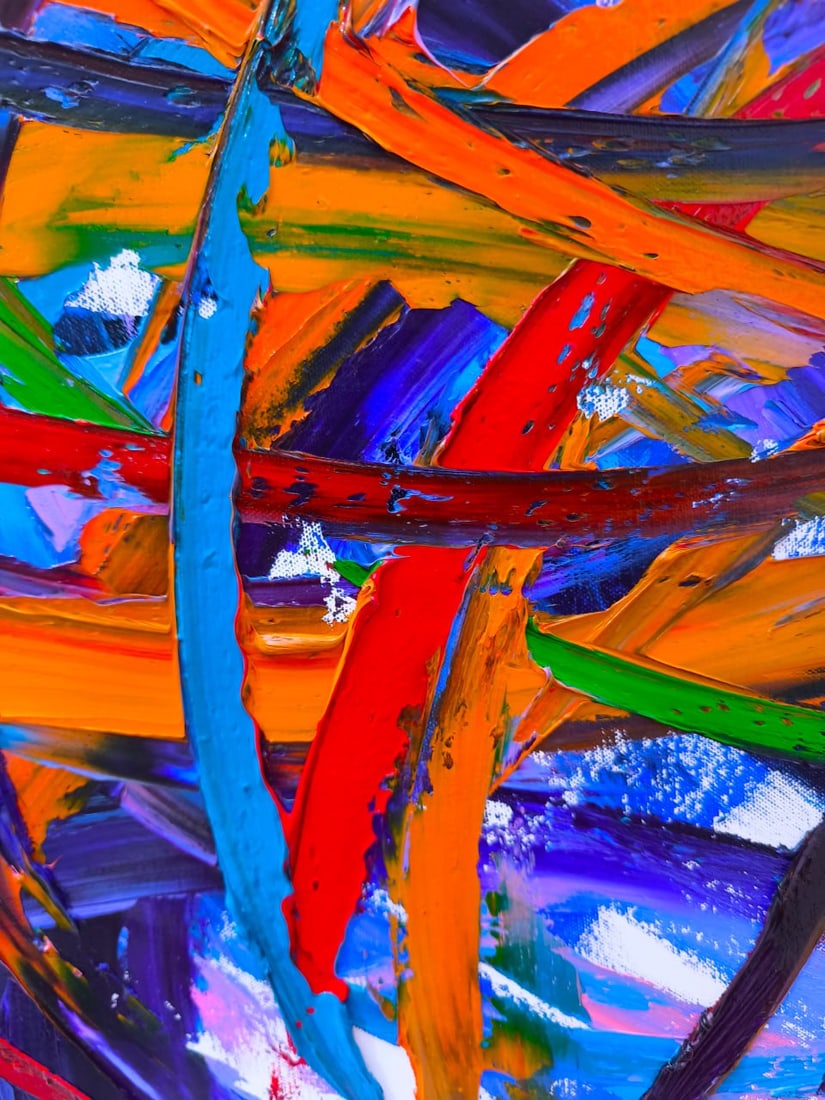 Abstract Oil painting Universe Nina L - 4