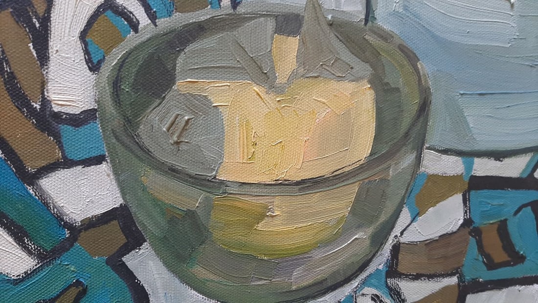 Abstract Oil painting Blue still life Tetyana Shulyak - 4