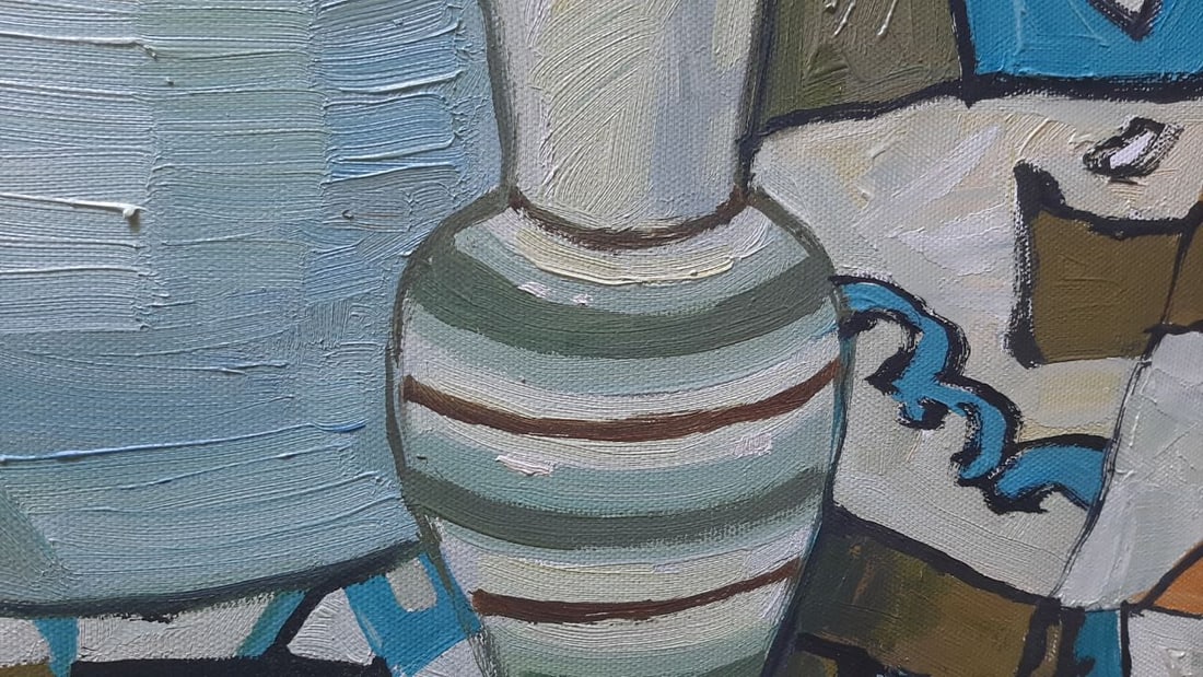 Abstract Oil painting Blue still life Tetyana Shulyak - 5