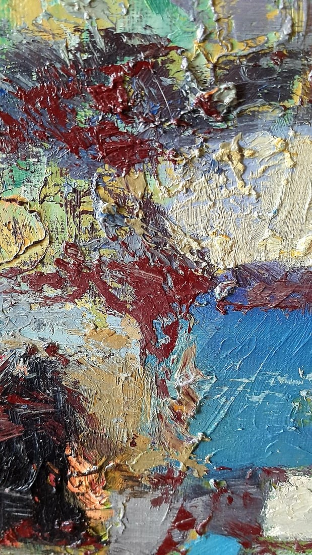 Abstract Oil painting Blue twilight Tetyana Shulyak - 4
