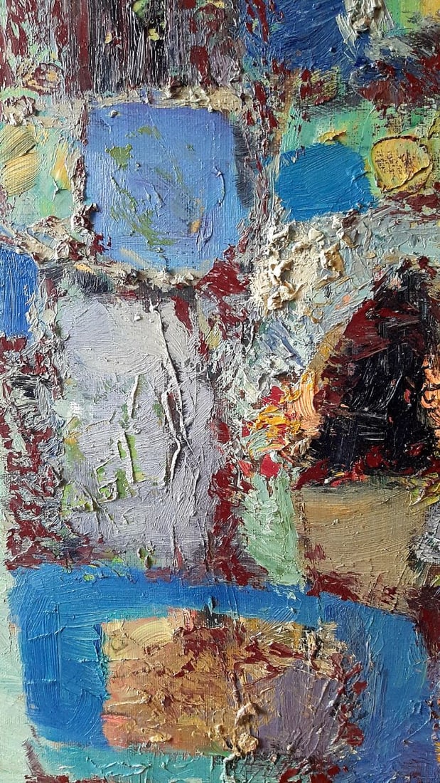 Abstract Oil painting Blue twilight Tetyana Shulyak - 5
